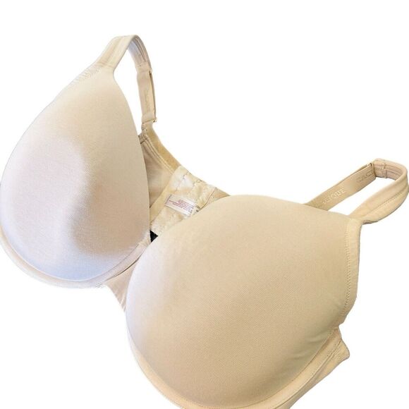Cacique Cream Off White Full Figure Bra 46DDD Plus Size Full Coverage - Picture 1 of 6